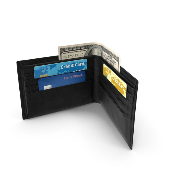 Leather Wallet with Card and Dollar PNG & PSD Images Leather Wallet with Card and Dollar PNG & PSD Images