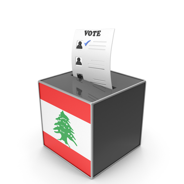 Ballot: Lebanon Country Flag Election Vote Box PNG & PSD Images
