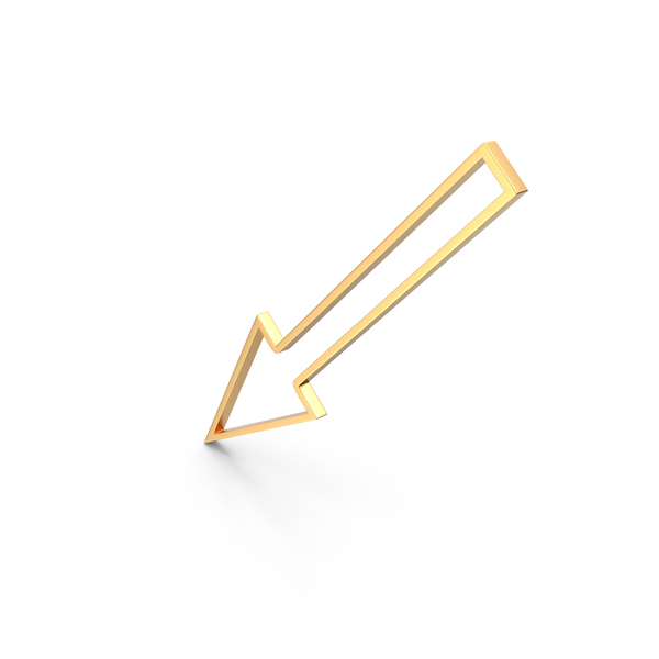 Directional: Left Down Arrow Gold PNG & PSD Images Directional: Left Down Arrow Gold PNG & PSD Images