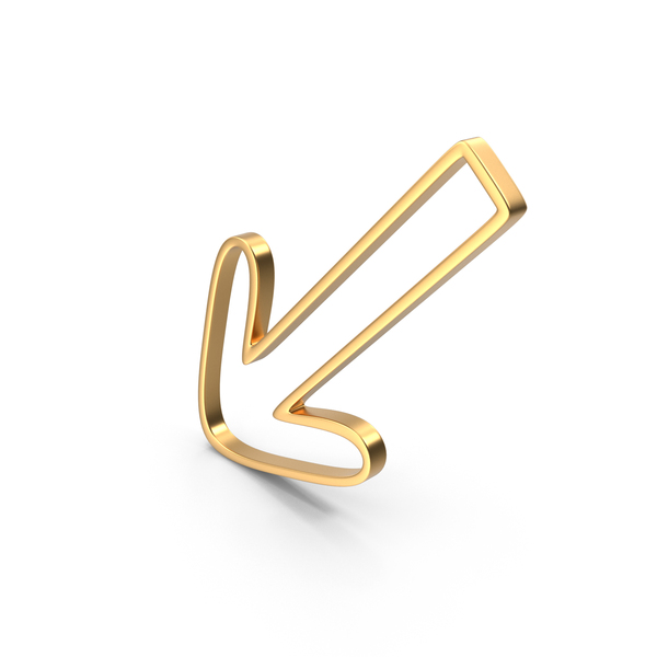Directional: Left Down Arrow Gold PNG & PSD Images Directional: Left Down Arrow Gold PNG & PSD Images