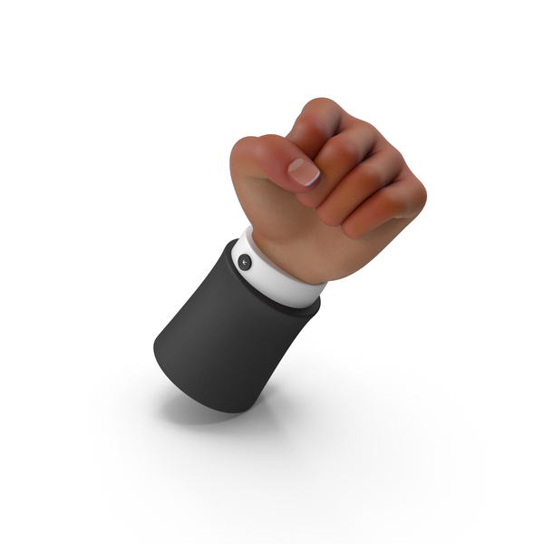 Cartoon: Left Hand Gestures Protest Power Fist Close PNG & PSD Images