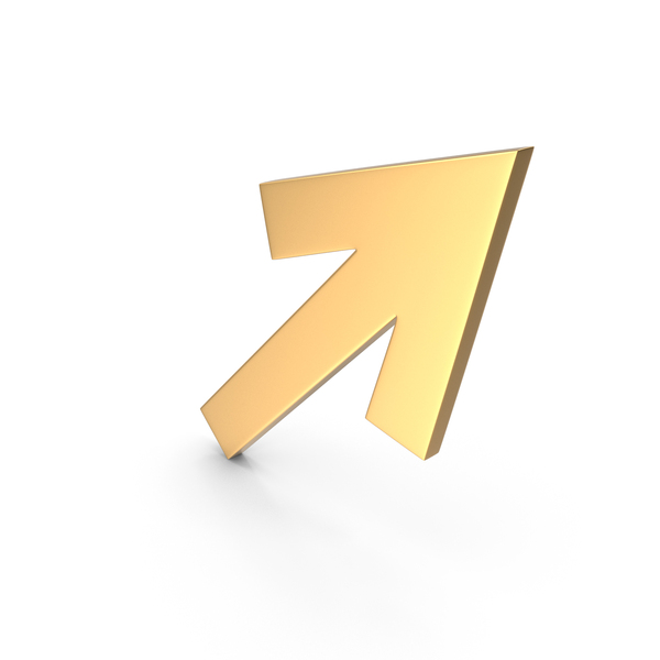 Directional: Left Up Arrow Gold PNG & PSD Images Directional: Left Up Arrow Gold PNG & PSD Images