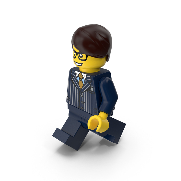 Toys: Lego Man Executive Walking PNG & PSD Images