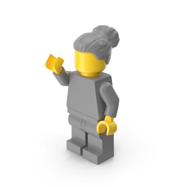 People: Lego Minifigure Female Arm Up PNG & PSD Images