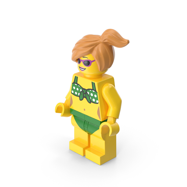 People: Lego Minifigure Female Beach Neutral PNG & PSD Images