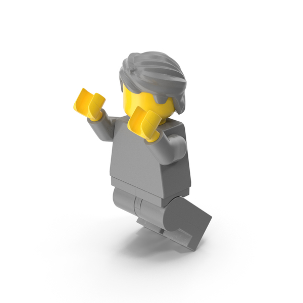 People: Lego Minifigure Male Jumping PNG & PSD Images