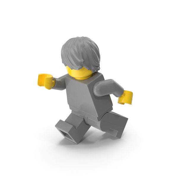 People: Lego Minifigure Male Running PNG & PSD Images