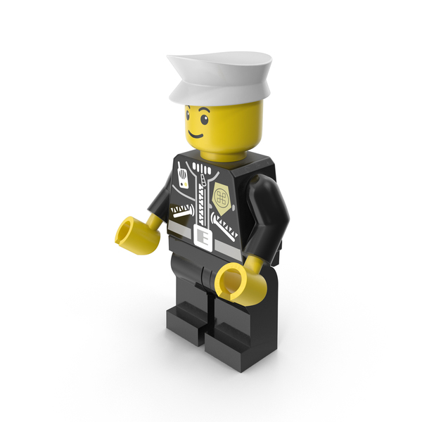 People: Lego Policeman Minifigure PNG & PSD Images