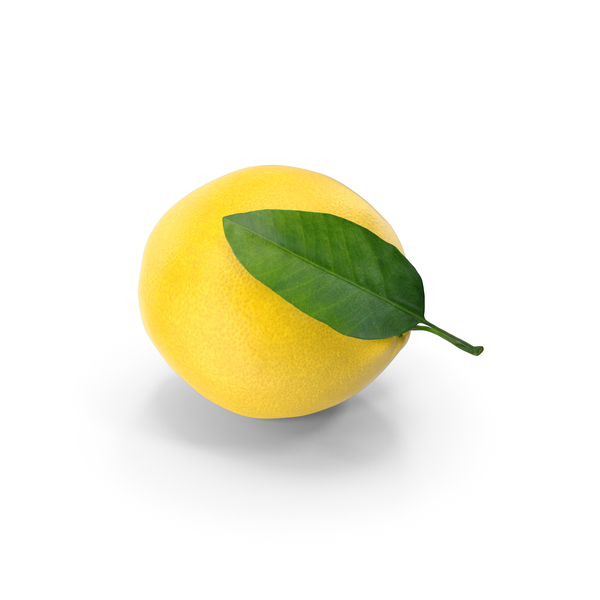 Lemon With Green Leaf PNG & PSD Images Lemon With Green Leaf PNG & PSD Images