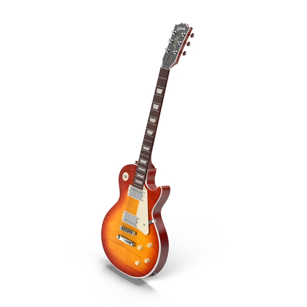 电吉他：Les Paul Guitar PNG和PSD图像