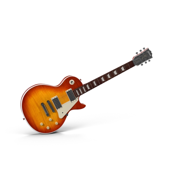 Les Paul Sunburst Angled PNG & PSD Images