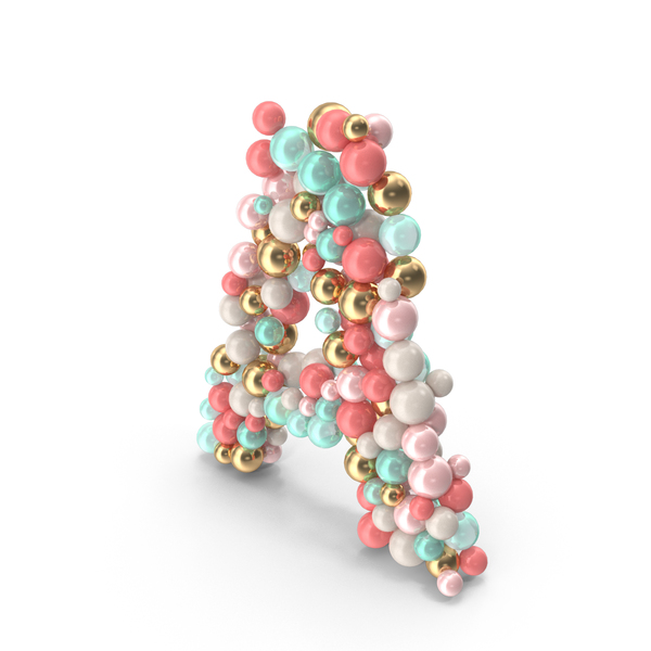 Language: Letter A Made of Balls PNG & PSD Images Language: Letter A Made of Balls PNG & PSD Images