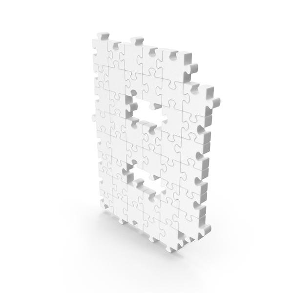 Language: Letter B Monochrome Puzzle PNG & PSD Images