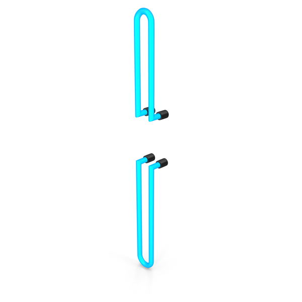Light: Letter Blue Neon I PNG & PSD Images Light: Letter Blue Neon I PNG & PSD Images