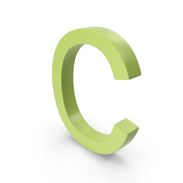 Language: Letter C Light Green PNG & PSD Images