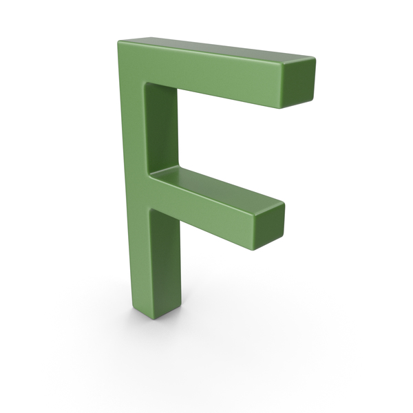 Letter F Green PNG Images & PSDs for Download | PixelSquid - S115481472