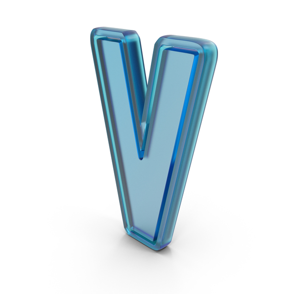 Roman Alphabet: Letter Glass V PNG & PSD Images Roman Alphabet: Letter Glass V PNG & PSD Images