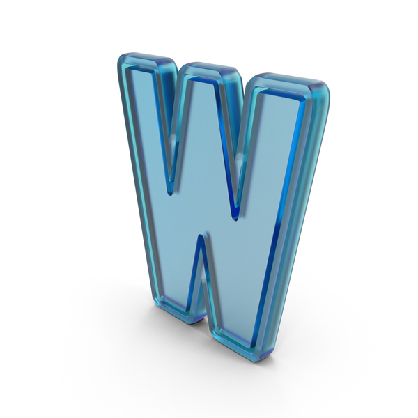 Language: Letter Glass W PNG & PSD Images