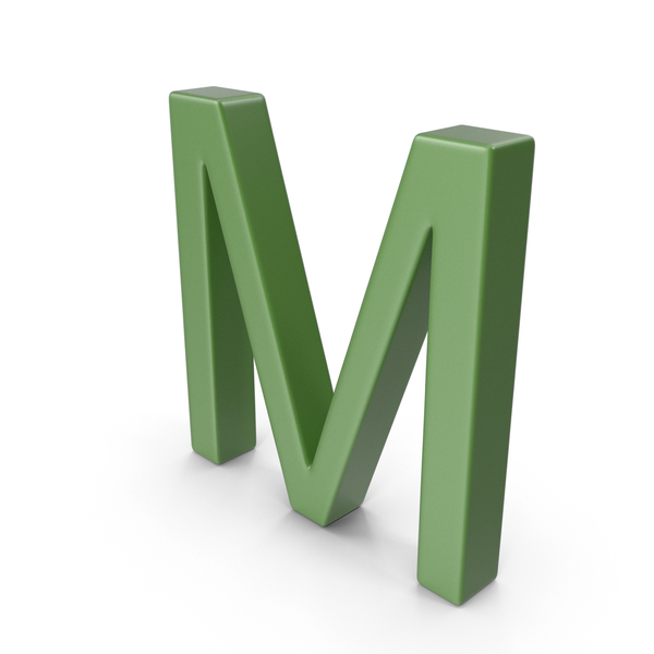 Letter M Green PNG Images & PSDs for Download | PixelSquid - S115483737