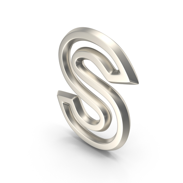 Language: Letter Outline S Silver PNG & PSD Images Language: Letter Outline S Silver PNG & PSD Images