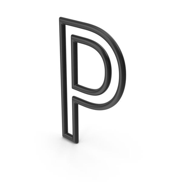Roman Alphabet: Letter P Black PNG & PSD Images