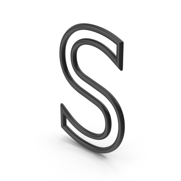 Letter S Black PNG Images & PSDs for Download | PixelSquid - S117369295