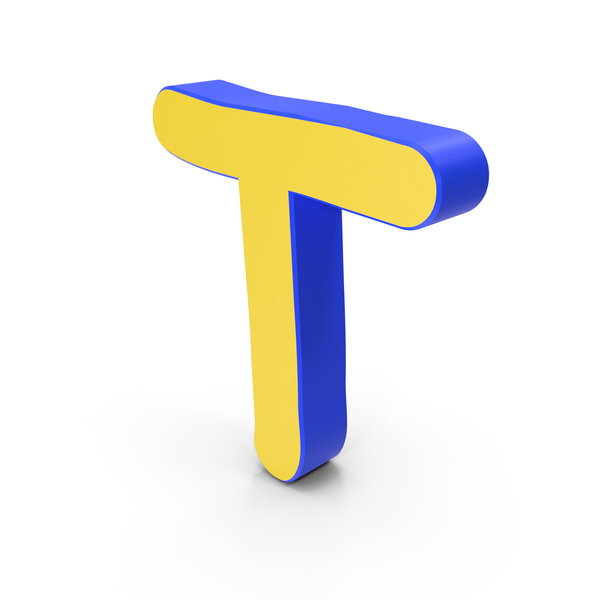 Roman Alphabet: Letter T Yellow and Blue PNG & PSD Images Roman Alphabet: Letter T Yellow and Blue PNG & PSD Images