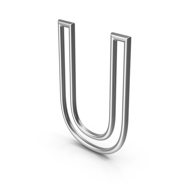 Roman Alphabet: Letter U Silver PNG & PSD Images Roman Alphabet: Letter U Silver PNG & PSD Images
