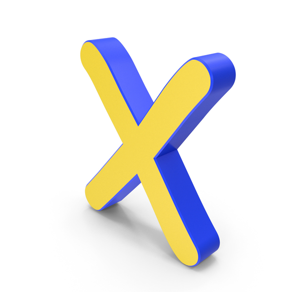 Roman Alphabet: Letter X Yellow and Blue PNG & PSD Images Roman Alphabet: Letter X Yellow and Blue PNG & PSD Images
