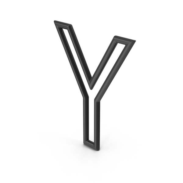Roman Alphabet: Letter Y Black PNG & PSD Images