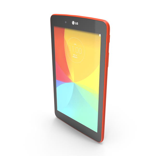 Tablet Computer: LG G Pad 7.0 Luminous Orange PNG & PSD Images Tablet Computer: LG G Pad 7.0 Luminous Orange PNG & PSD Images