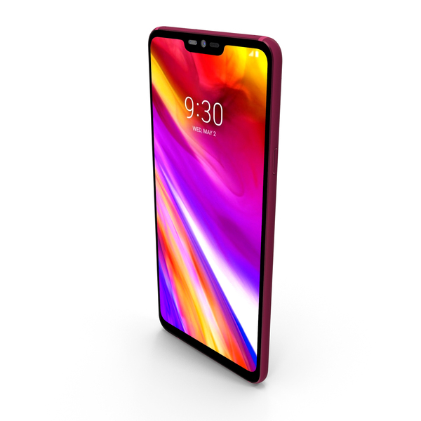 Smartphone: LG G7 ThinQ Raspberry Rose PNG & PSD Images Smartphone: LG G7 ThinQ Raspberry Rose PNG & PSD Images