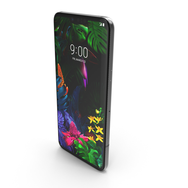 Smartphone: LG G8 ThinQ New Platinum Gray PNG & PSD Images Smartphone: LG G8 ThinQ New Platinum Gray PNG & PSD Images