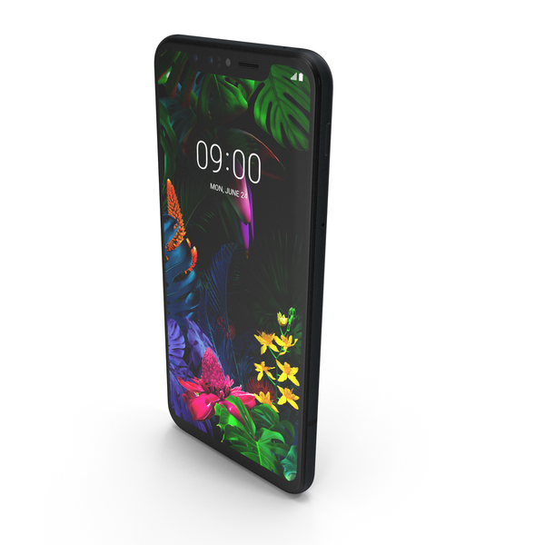 Smartphone: LG G8s ThinQ Black PNG & PSD Images Smartphone: LG G8s ThinQ Black PNG & PSD Images