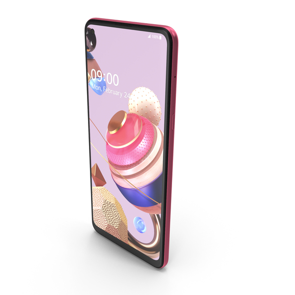 Smartphone: LG K51S Pink PNG & PSD Images
