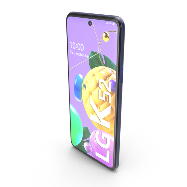 Smartphone: Lg K52 Blue PNG & PSD Images Smartphone: Lg K52 Blue PNG & PSD Images