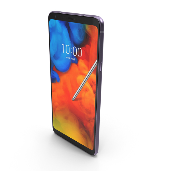 Smartphone: LG Q Stylus (Prime, Alpha, Plus) Lavender Violet PNG & PSD Images
