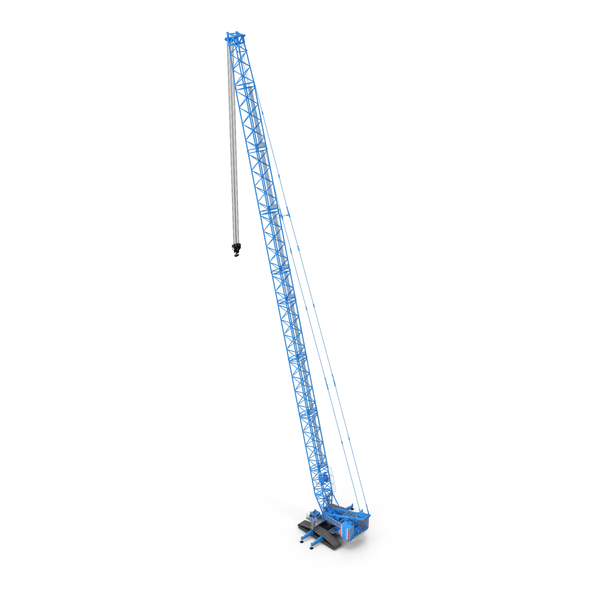 Industrial: Liebherr Crawler Crane LR 1600/2 S96m Blue PNG & PSD Images Industrial: Liebherr Crawler Crane LR 1600/2 S96m Blue PNG & PSD Images