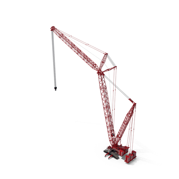 Industrial: Liebherr LR 1600 2 Crawler Crane Boom and Luffing Jib 49m Red PNG & PSD Images Industrial: Liebherr LR 1600 2 Crawler Crane Boom and Luffing Jib 49m Red PNG & PSD Images