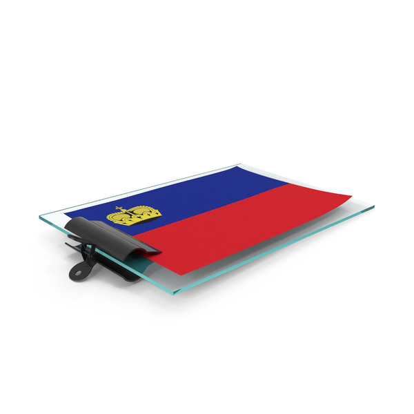 Liechtenstein Flag Paper On Pad PNG & PSD Images