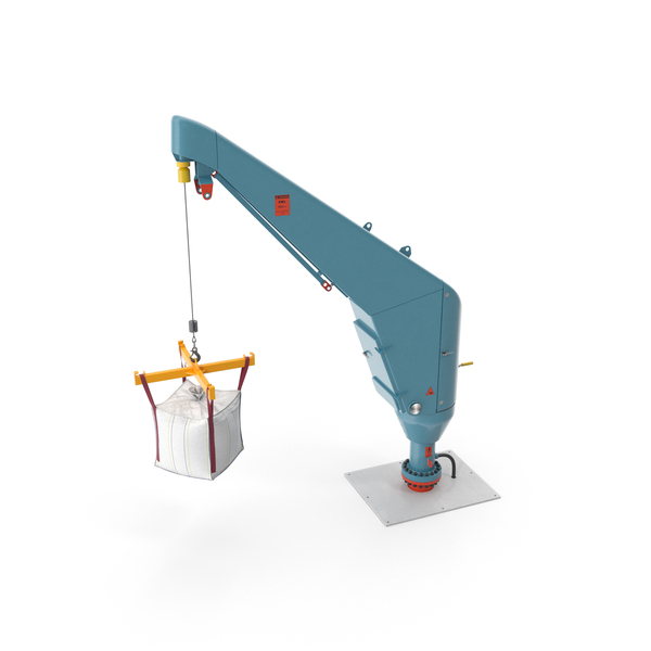 Industrial: Lifting Crane With 1 Ton Bulk Bag PNG & PSD Images Industrial: Lifting Crane With 1 Ton Bulk Bag PNG & PSD Images