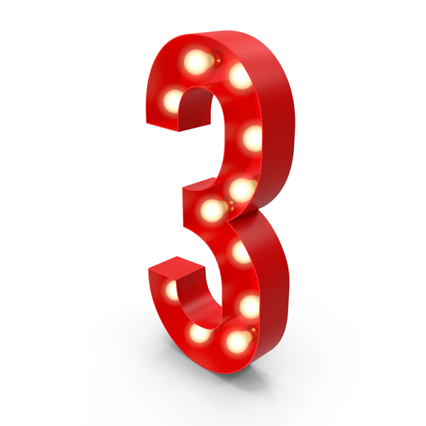Light Bulb Glowing Alphabet Number 3 PNG & PSD Images Light Bulb Glowing Alphabet Number 3 PNG & PSD Images