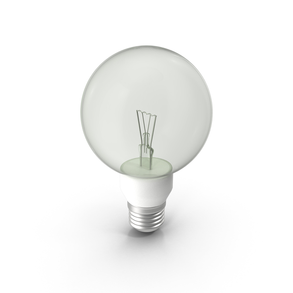 Lightbulb: Light Bulb Round Silver PNG & PSD Images