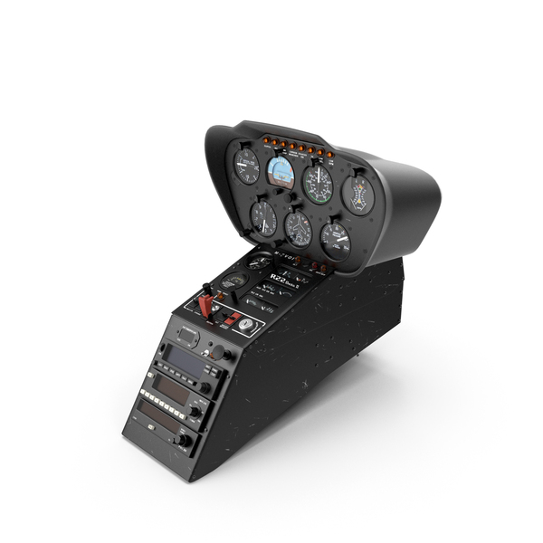 Cockpit: Light Helicopter Control Panel PNG & PSD Images