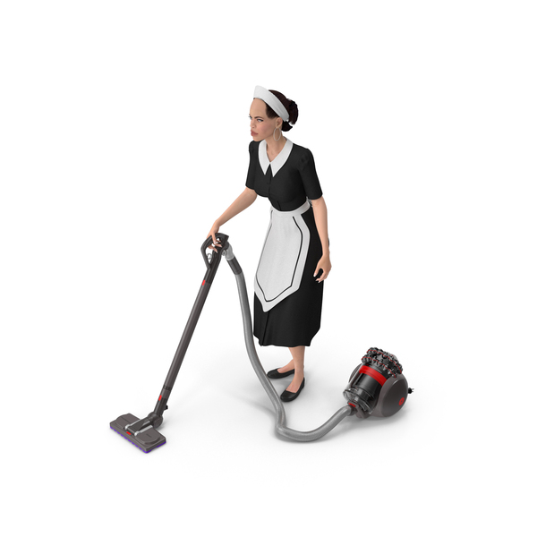 Light Skin Black Maid With Dyson Big Ball Vacuum Cleaner PNG & PSD Images Light Skin Black Maid With Dyson Big Ball Vacuum Cleaner PNG & PSD Images