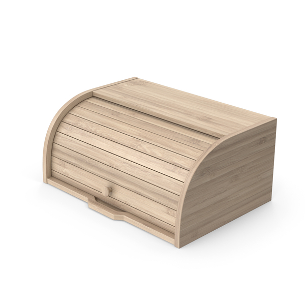 Food Container: Light Wood Bread Box PNG & PSD Images