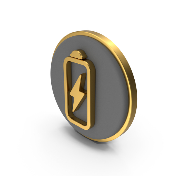Lightning Battery Circular Coin PNG & PSD Images Lightning Battery Circular Coin PNG & PSD Images