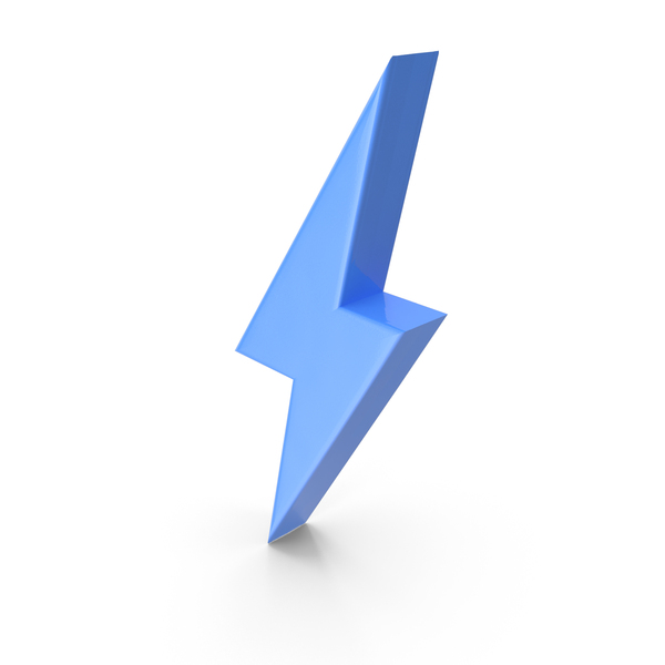 lightning Symbol Blue PNG Images & PSDs for Download | PixelSquid -  S11734376B