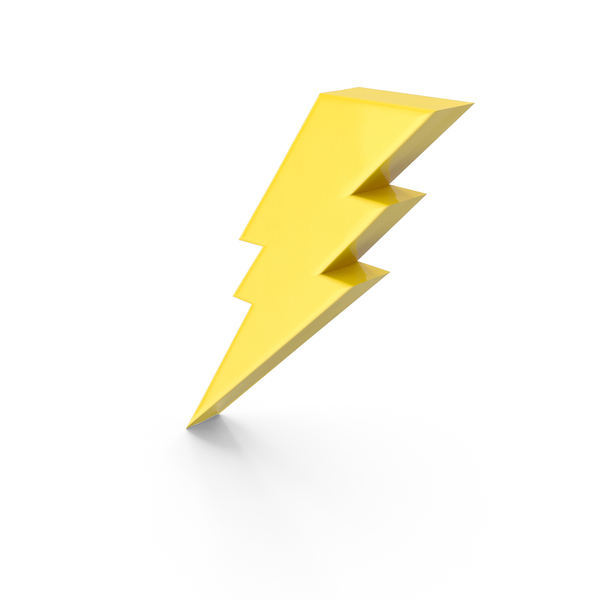 Lightning Symbol Yellow PNG Images & PSDs for Download | PixelSquid -  S11734284F