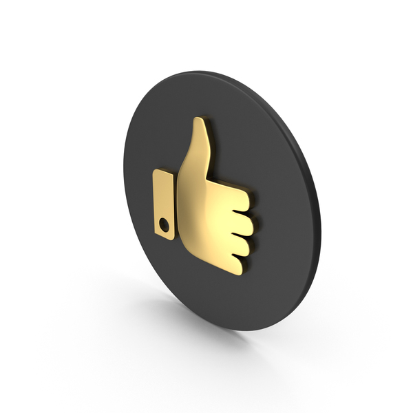 Thumbs Up: Like Gold PNG & PSD Images Thumbs Up: Like Gold PNG & PSD Images